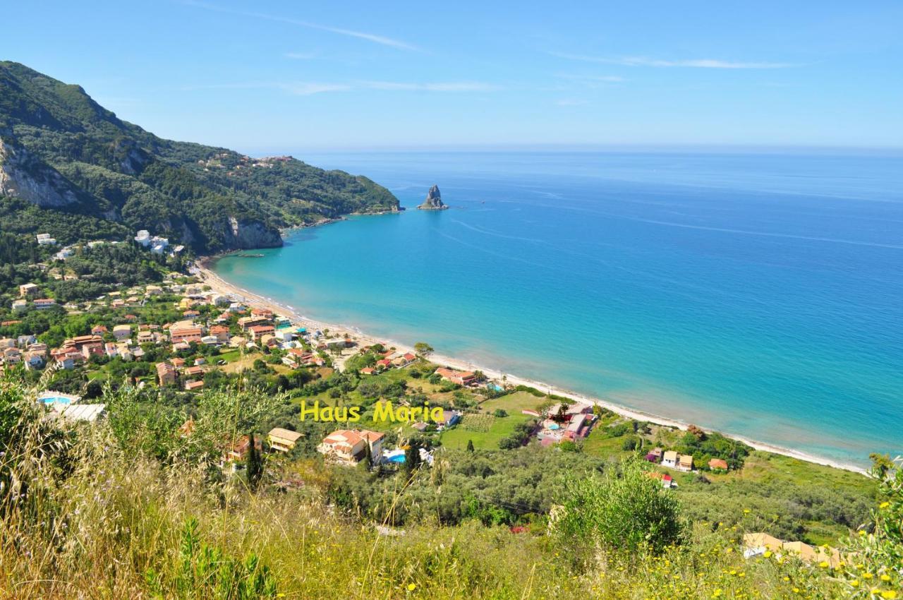 Holiday Apartments Maria With Pool And Panorama View - Agios Gordios Beach Agios Gordios (Corfu) Exterior foto