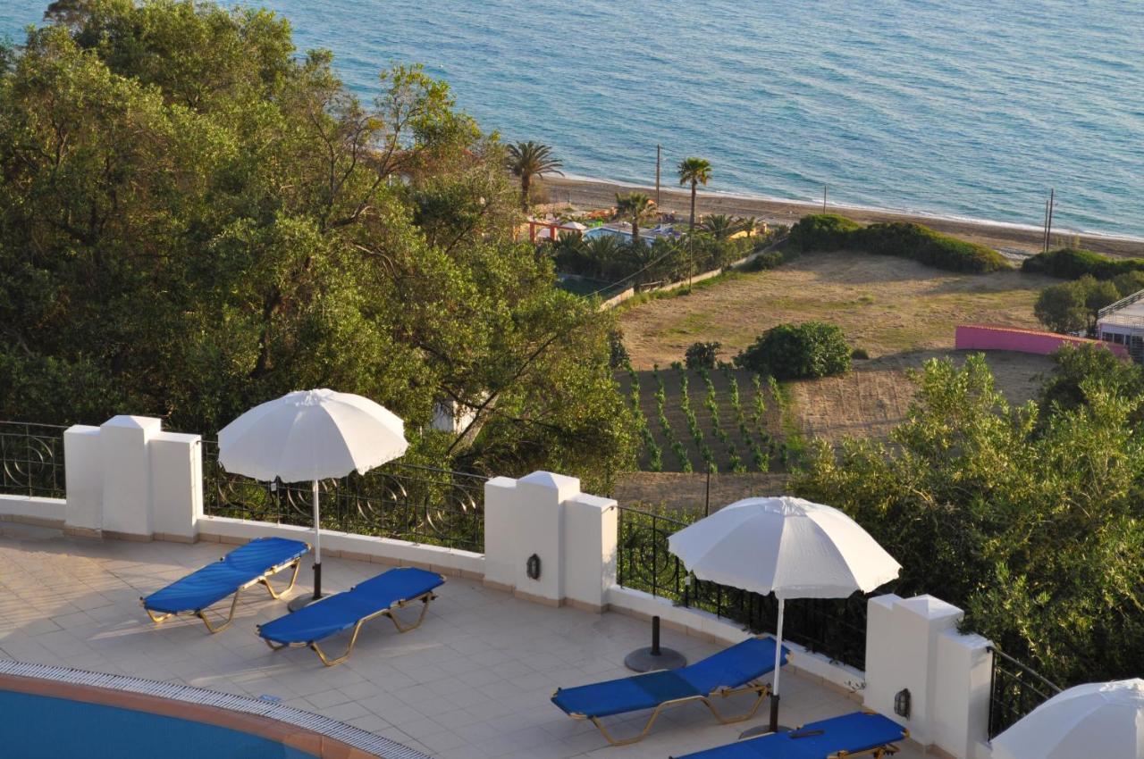 Holiday Apartments Maria With Pool And Panorama View - Agios Gordios Beach Agios Gordios (Corfu) Exterior foto