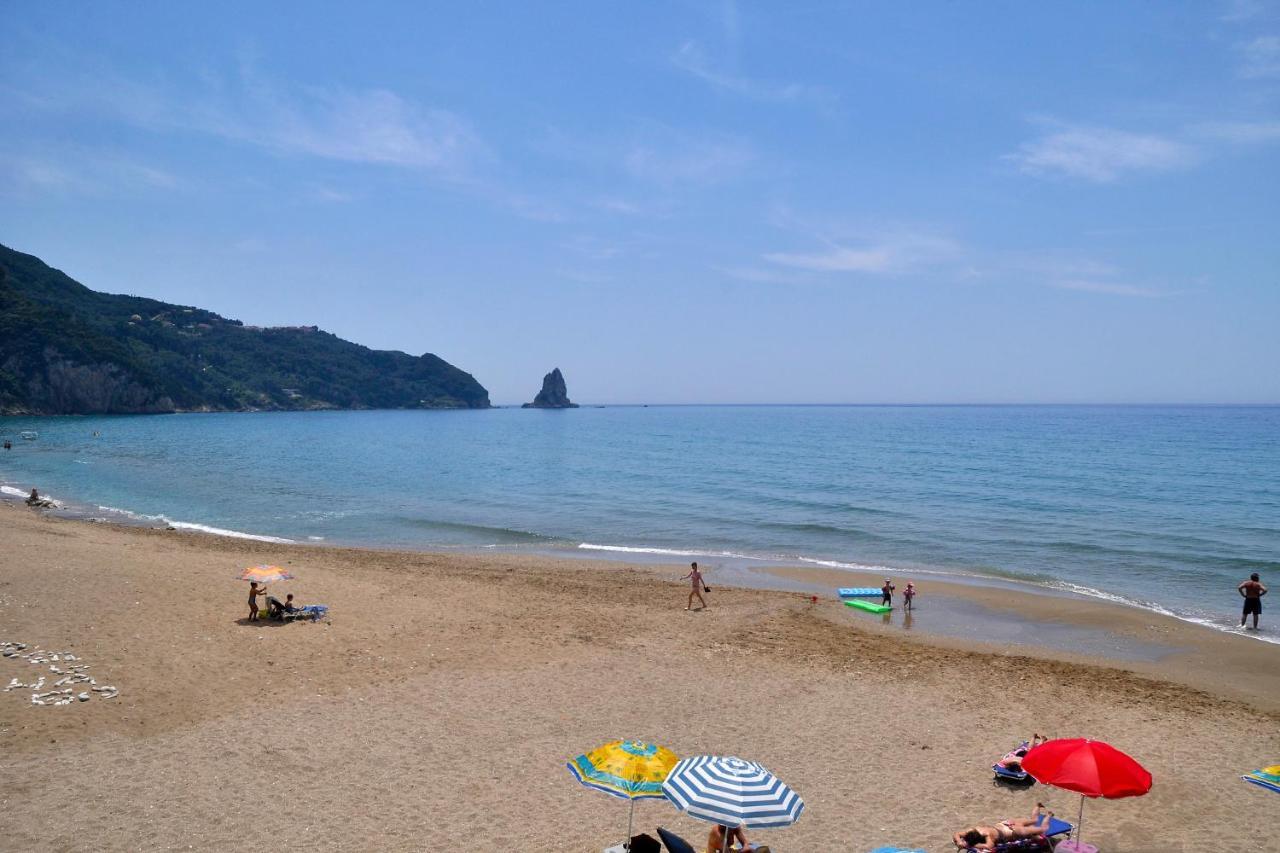 Holiday Apartments Maria With Pool And Panorama View - Agios Gordios Beach Agios Gordios (Corfu) Exterior foto